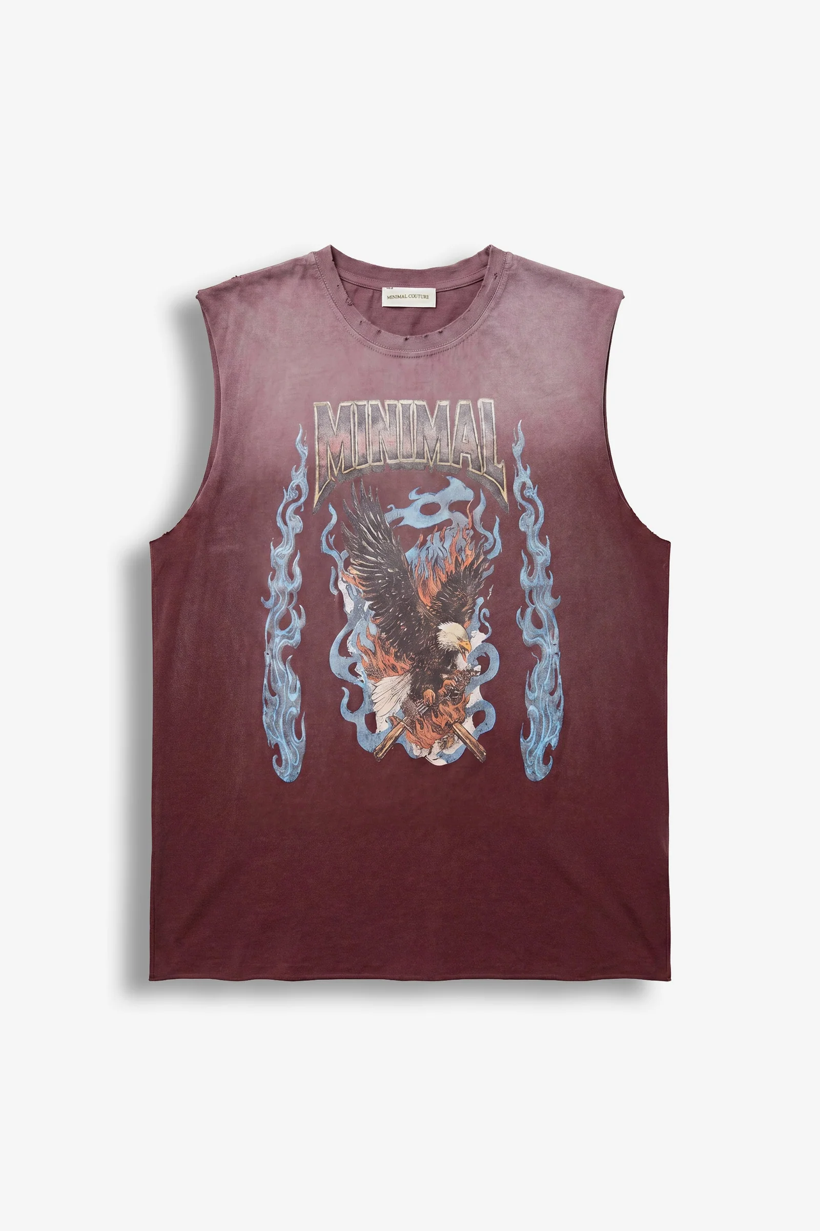 Bordeauxrotes Eagle-Tanktop