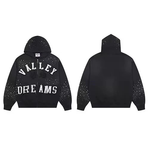Vale Forever Classico Zip Up Hoodie - Black