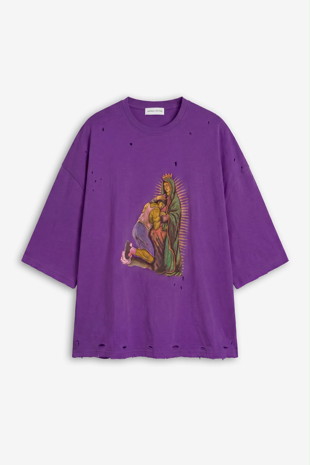 T-shirt Madonna Distressed Viola