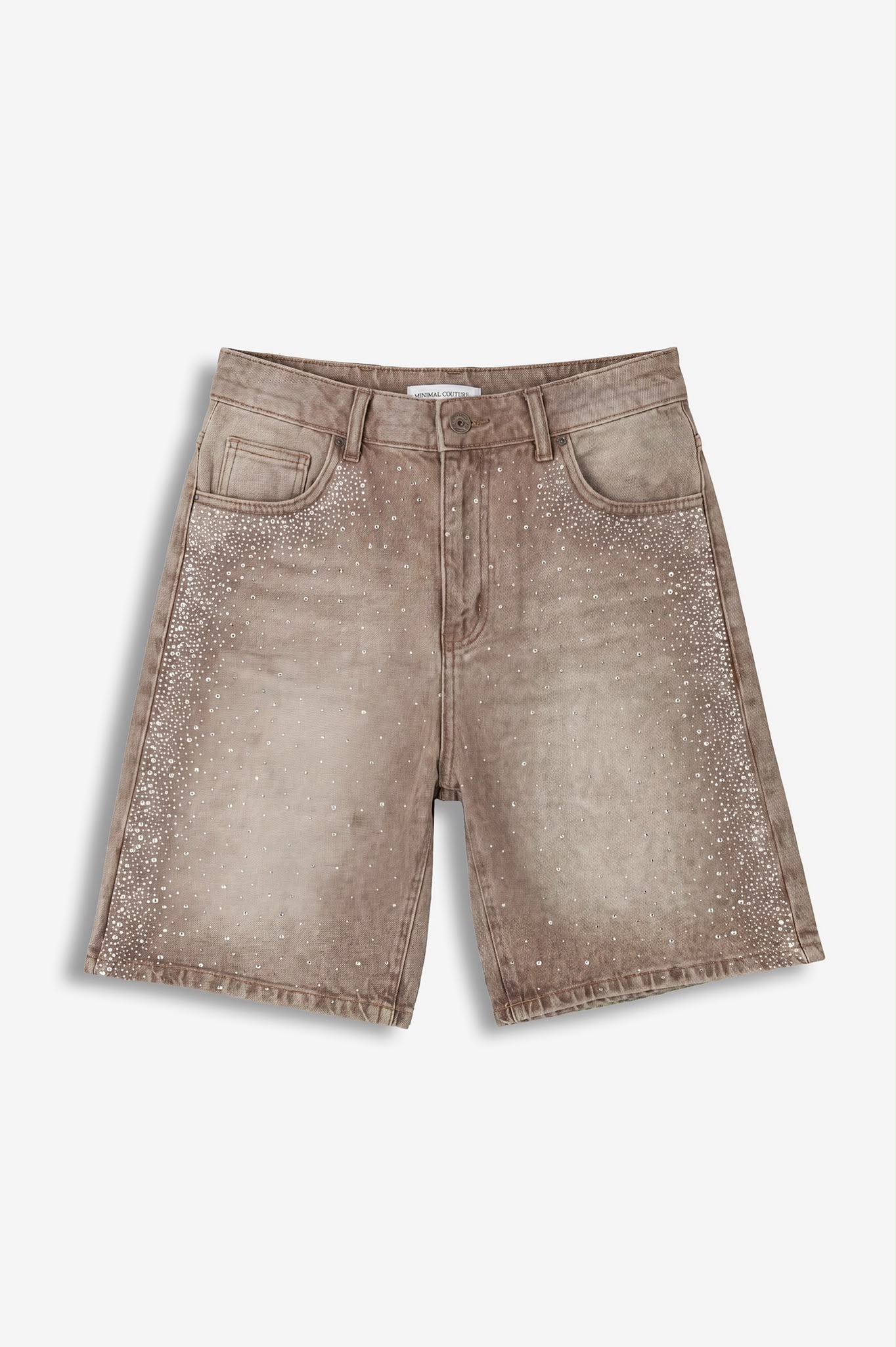 Bermuda Denim Crystal Marrone