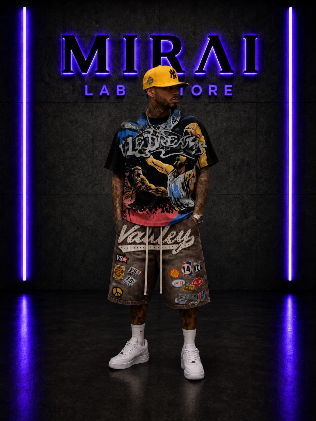 T-shirt Oversize Premium Streetwear Mirai - Court Clash