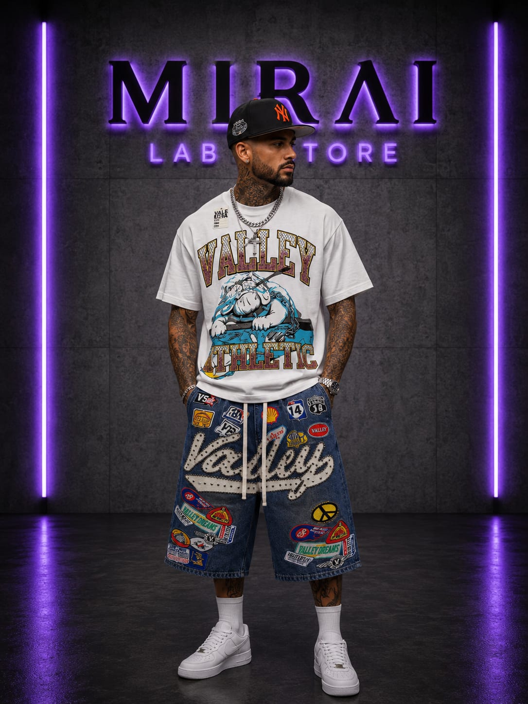 T-shirt Oversize Premium Streetwear Mirai - Valley Athletic Bulldog